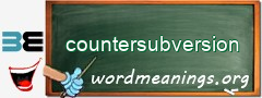 WordMeaning blackboard for countersubversion